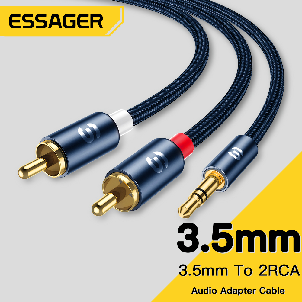 Home Cinema Choice - Essager-Cabos de Áudio para Alto-falantes, Jack