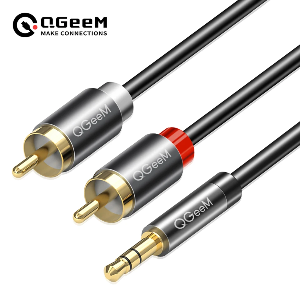 Cabo RCA QGeeM 2RCA para 3.5mm - Home Cinema Choice avaliação e preço