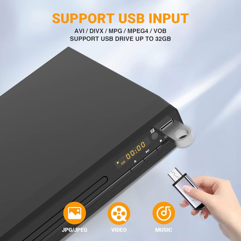 Reprodutor de DVD 1080P HD, Re - Home Cinema Dvd avaliação e preço