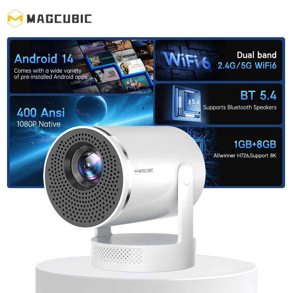 Projetor Magcubic Android 14 N - Home Cinema Setup avaliação e preço