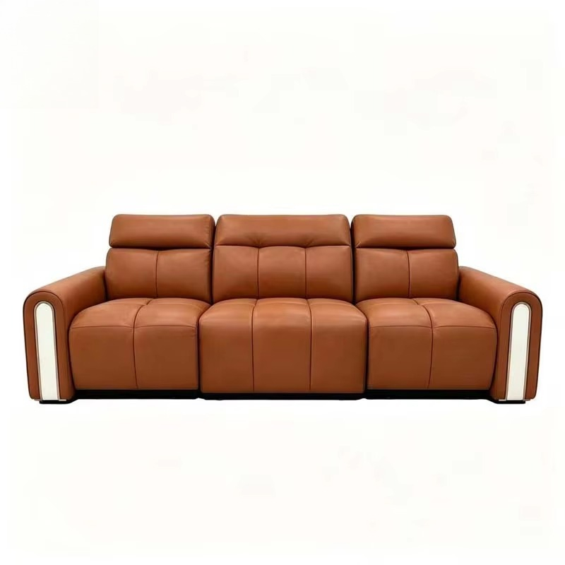 Sofá Reclinável de Couro Laran - Home.Cinema Orange avaliação e preço