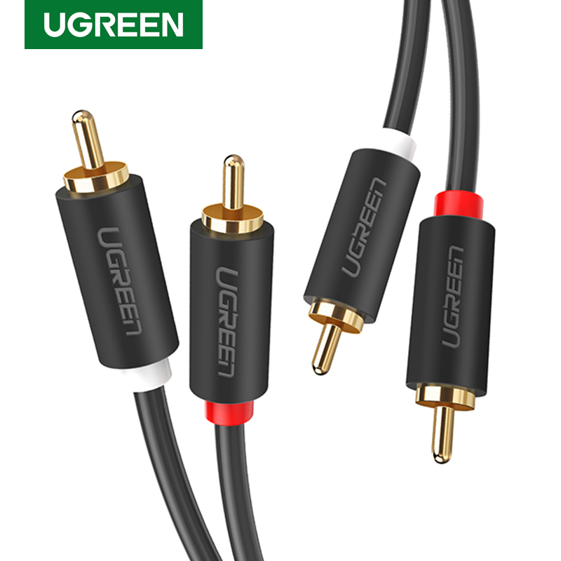 2RCA para 2 UGREEN RCA Macho p - Home Cinema Furniture avaliação e preço