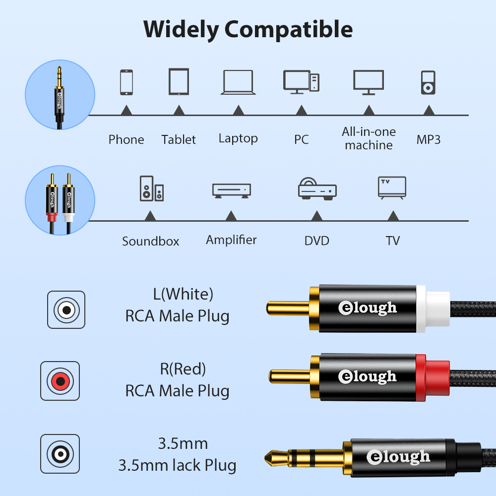 Cabo rca de elough aux rca alt - Home Cinema Furniture avaliação e preço
