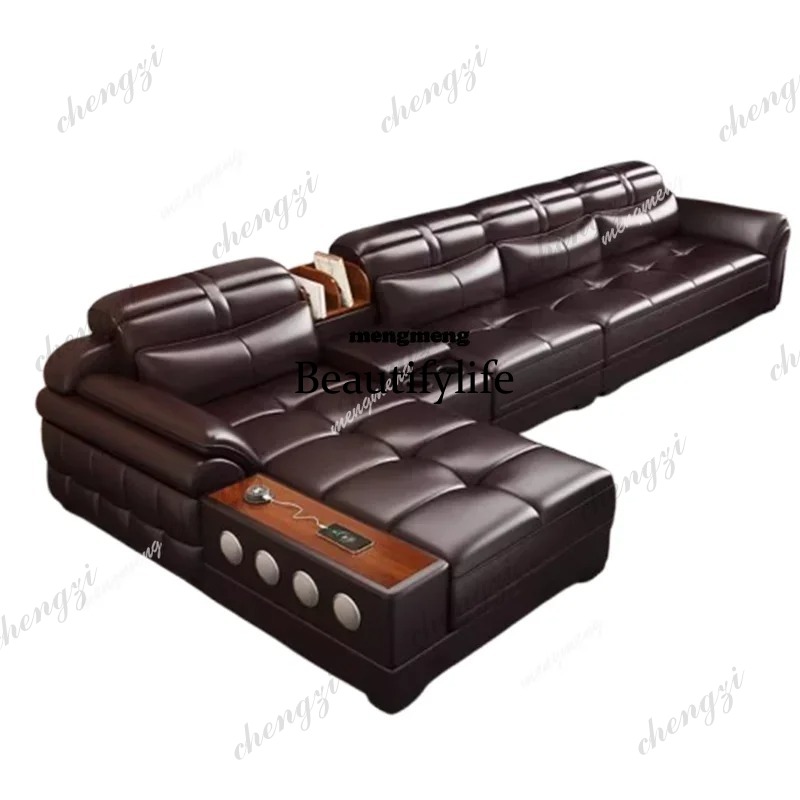 D5556 Sofás de Couro Genuíno p - Home Cinema In Small Room avaliação e preço